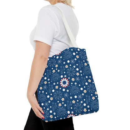 USA Daisy Fireworks Tote Bag - Bags - Kristine Celestine