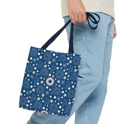 USA Daisy Fireworks Tote Bag - Bags - Kristine Celestine