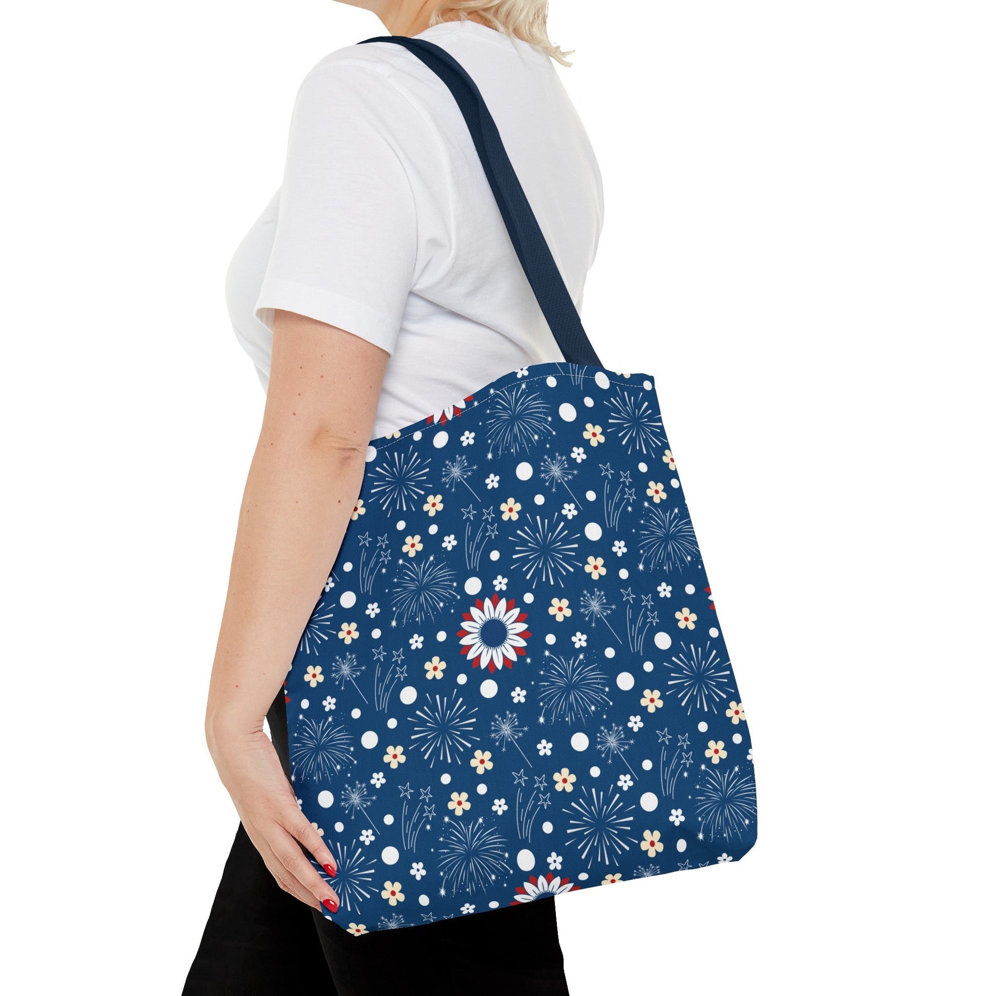 USA Daisy Fireworks Tote Bag - Bags - Kristine Celestine