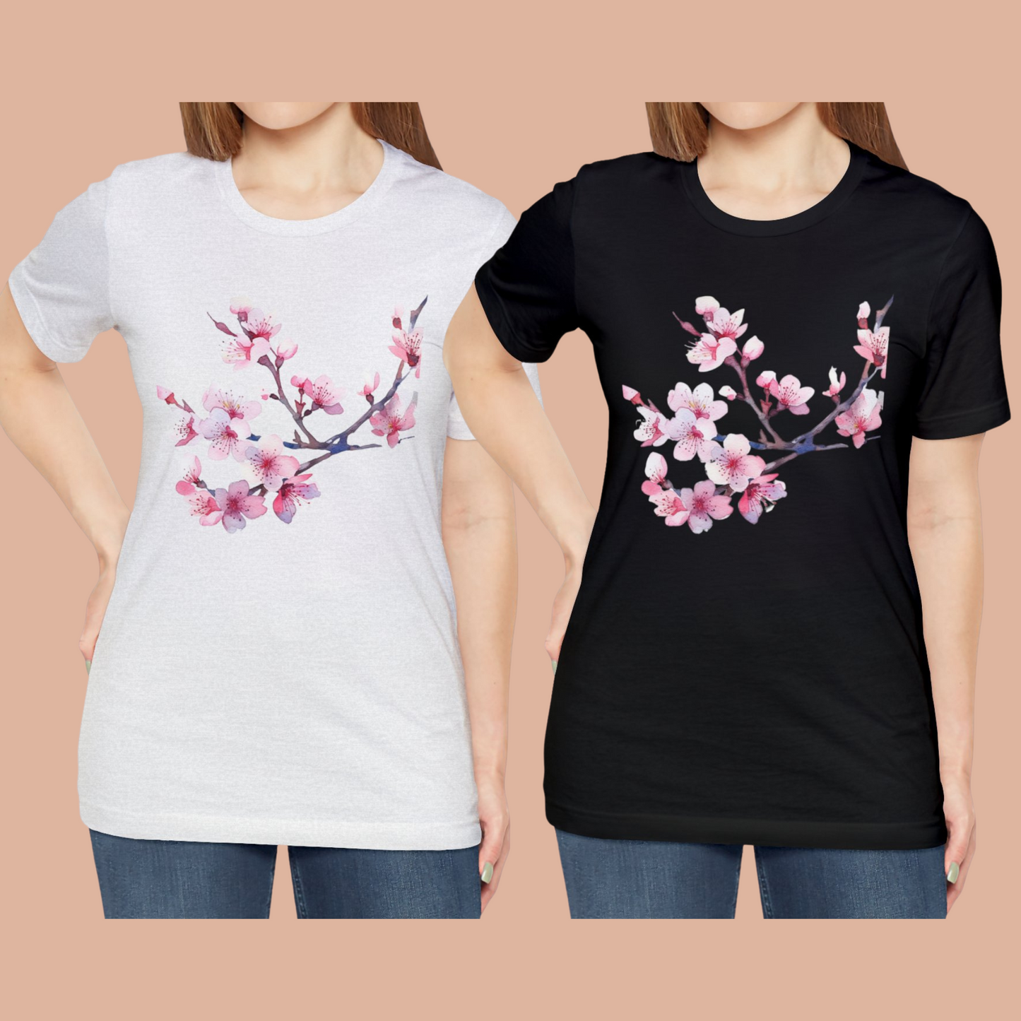 Japanese Cherry Blossom T - Shirt (vL) - T - Shirt - Kristine Celestine