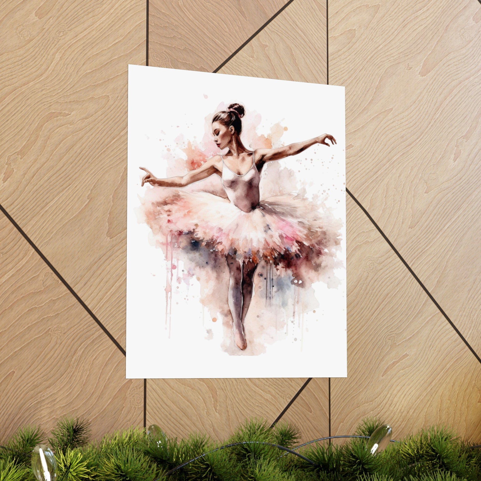 Watercolor Ballerina Dancer Wall Art Poster (A3) - Poster - Kristine Celestine