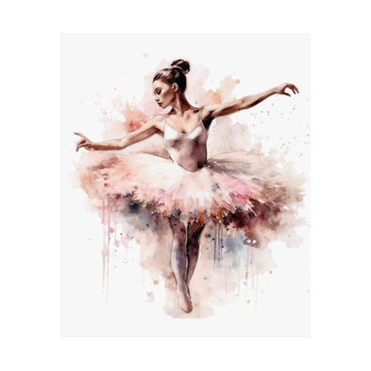 Watercolor Ballerina Dancer Wall Art Poster (A3) - Poster - Kristine Celestine