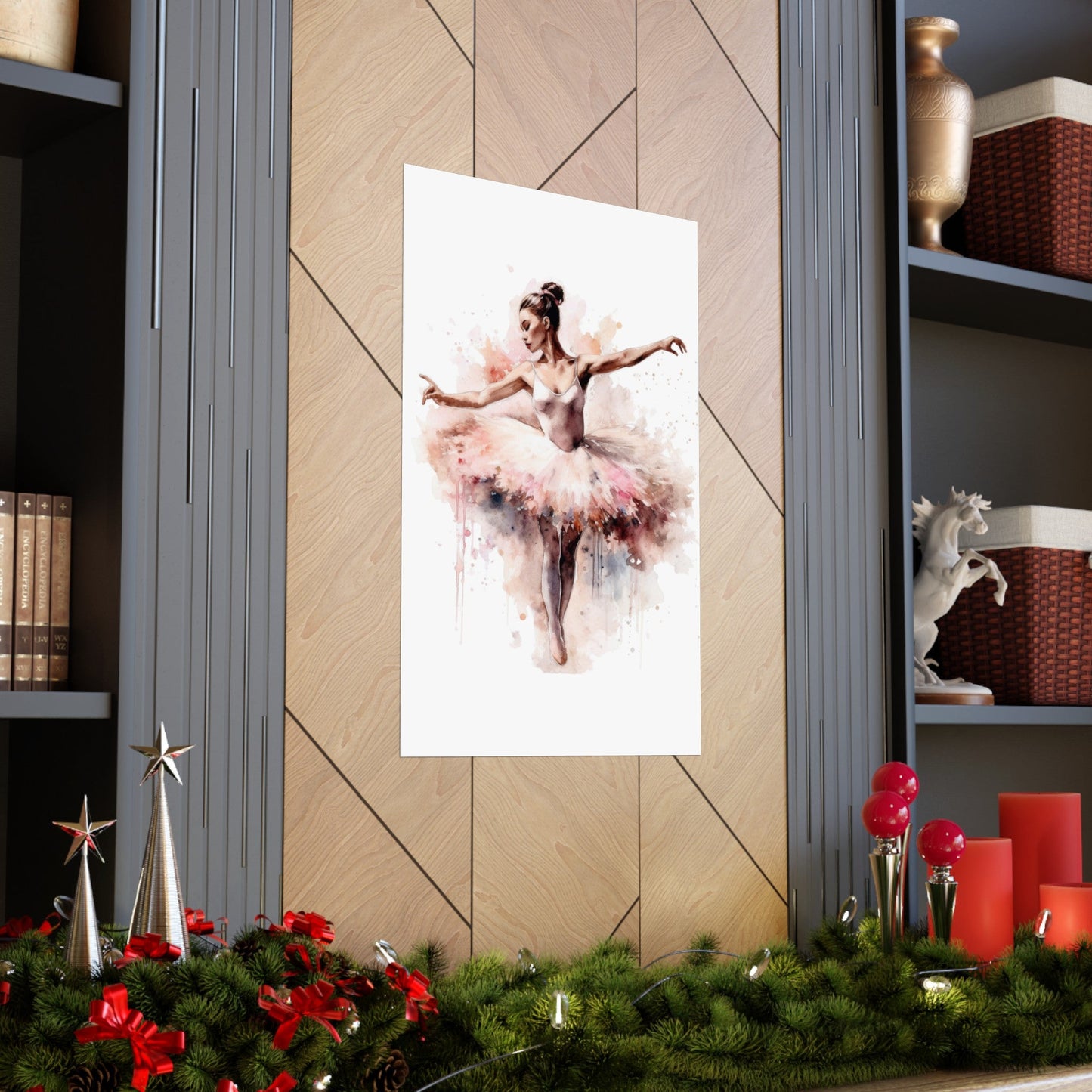 Watercolor Ballerina Dancer Wall Art Poster (A3) - Poster - Kristine Celestine