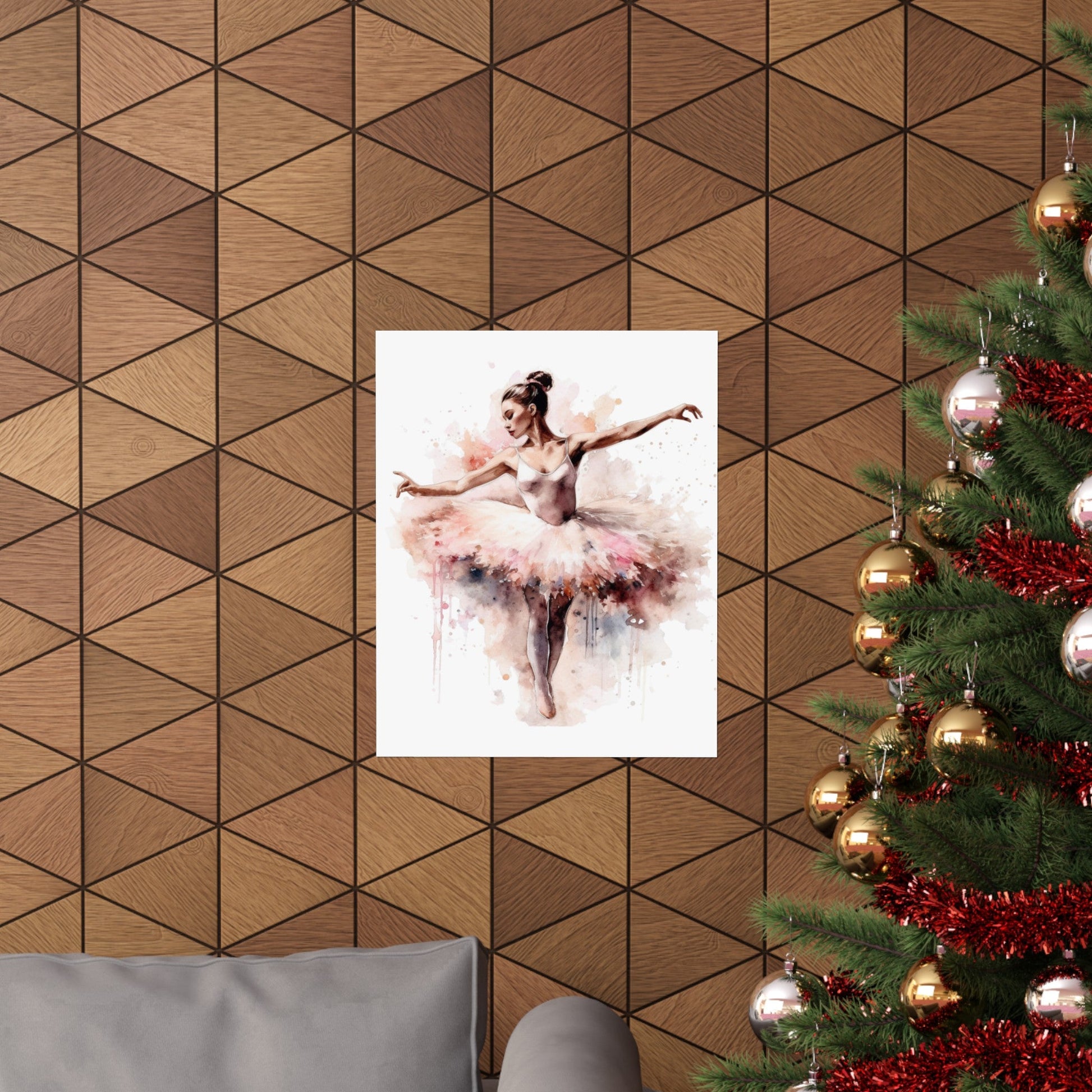 Watercolor Ballerina Dancer Wall Art Poster (A3) - Poster - Kristine Celestine