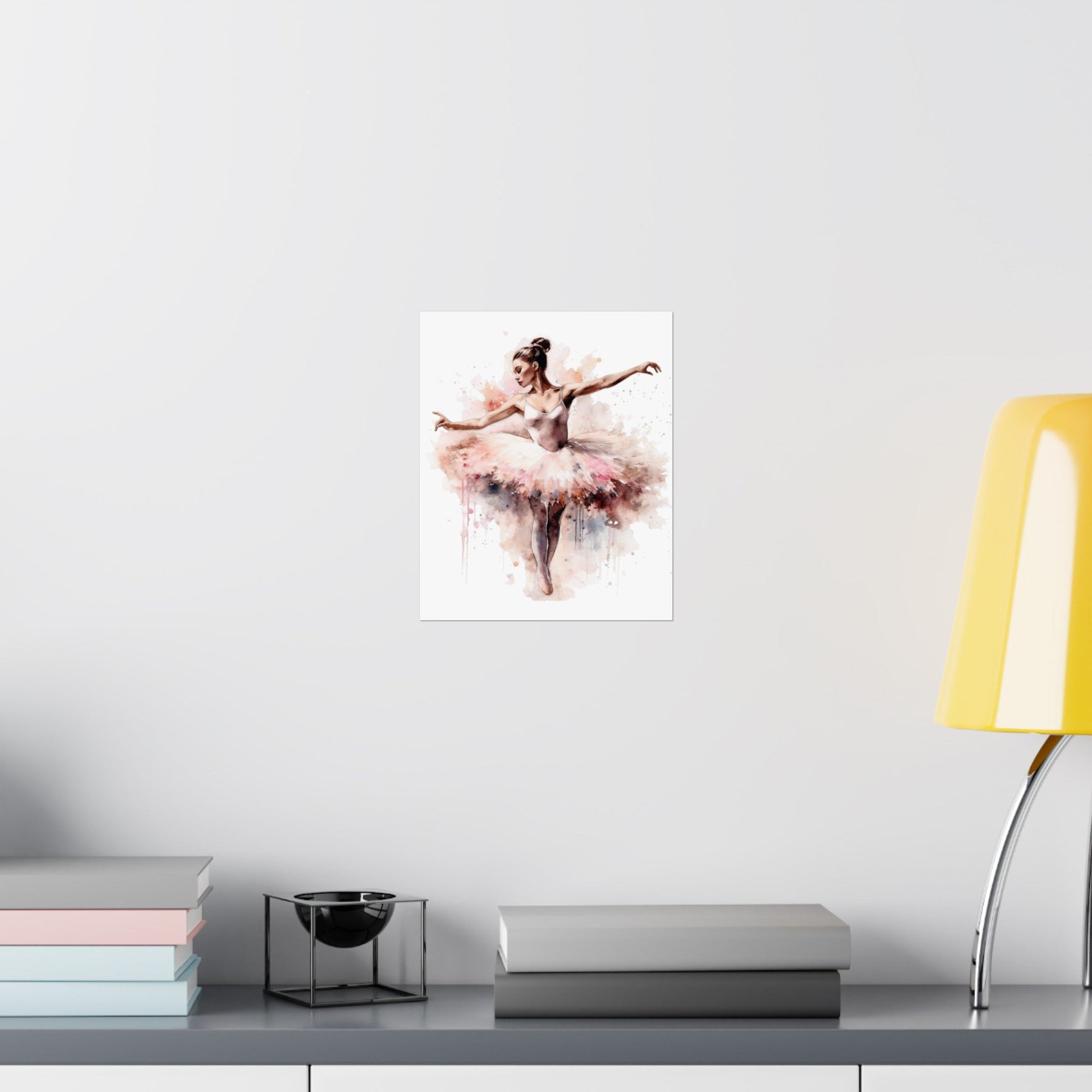 Watercolor Ballerina Dancer Wall Art Poster (A3) - Poster - Kristine Celestine