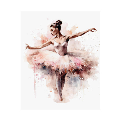 Watercolor Ballerina Dancer Wall Art Poster (A3) - Poster - Kristine Celestine