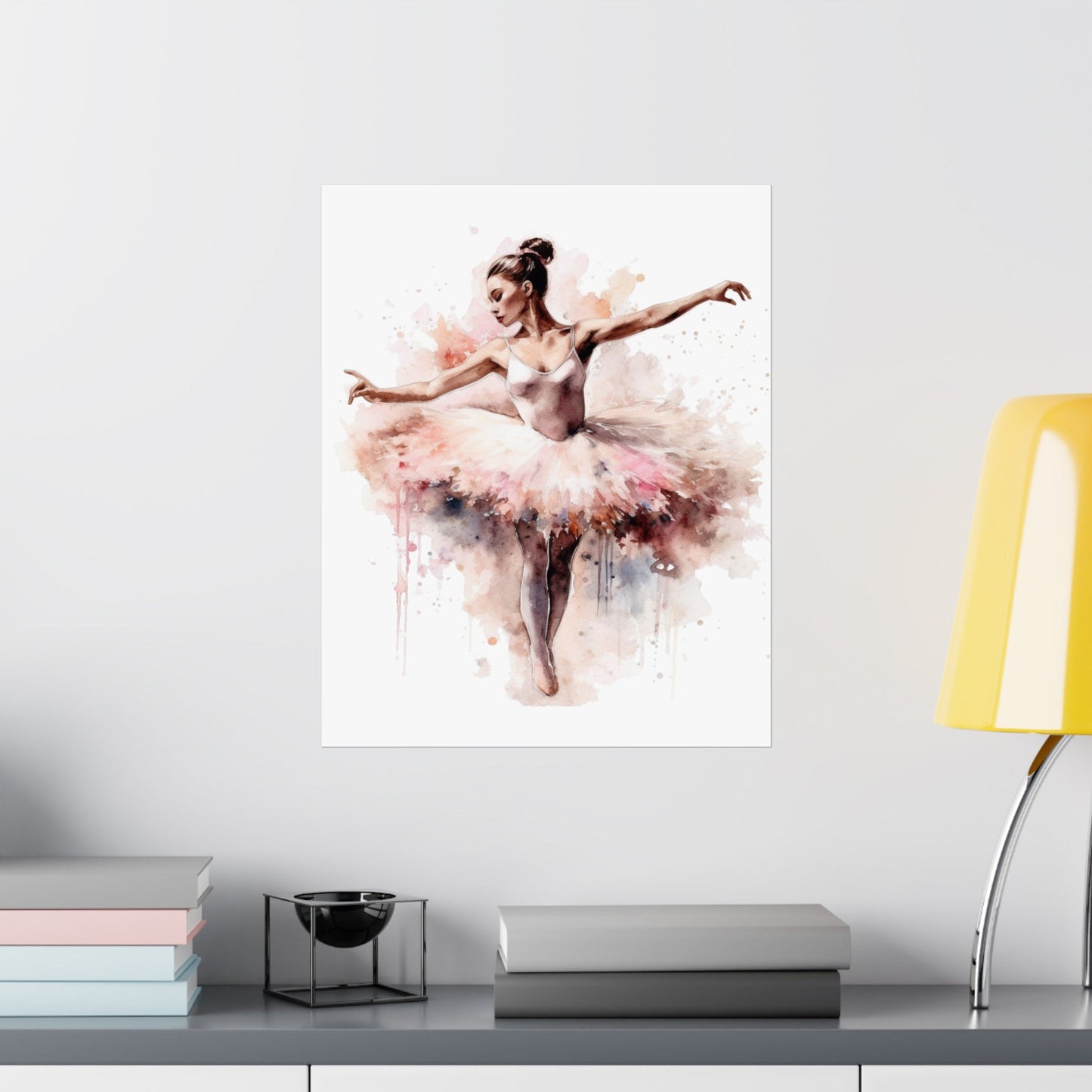 Watercolor Ballerina Dancer Wall Art Poster (A3) - Poster - Kristine Celestine