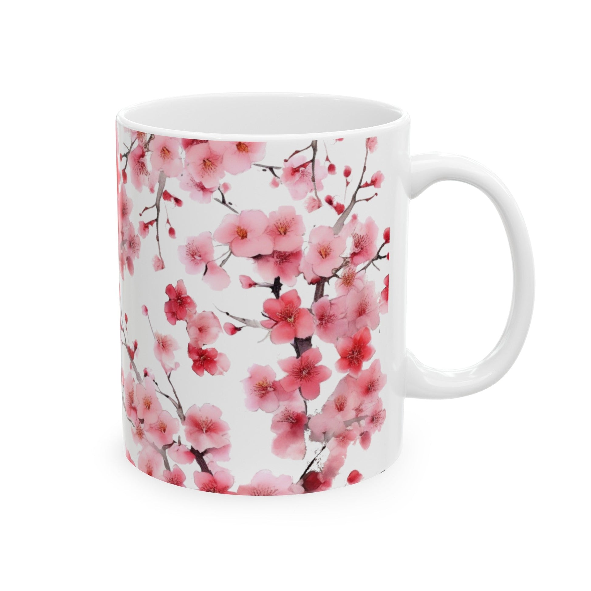 Magenta Cherry Blossom Mug (v4) - Mug - Kristine Celestine