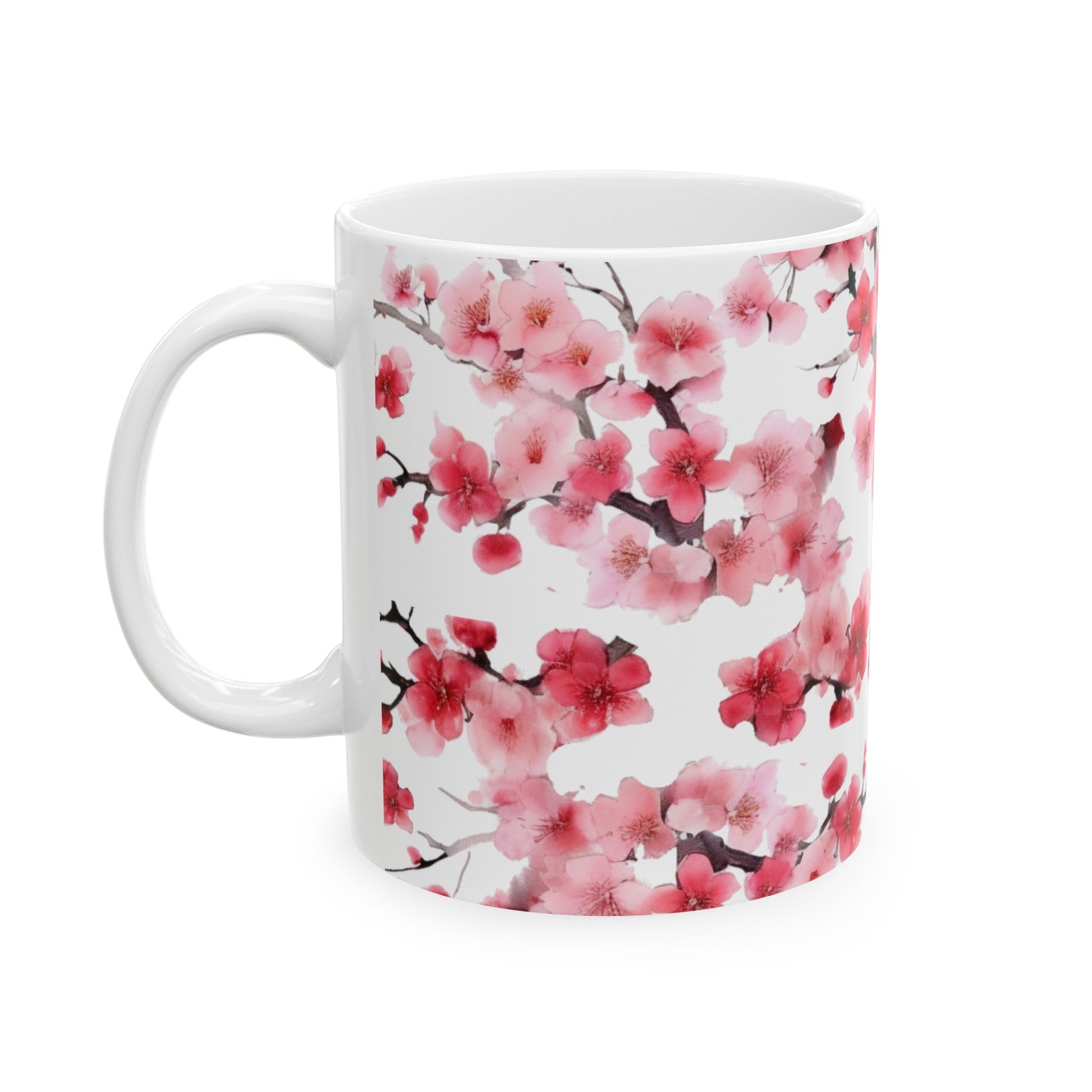 Magenta Cherry Blossom Mug (v4) - Mug - Kristine Celestine