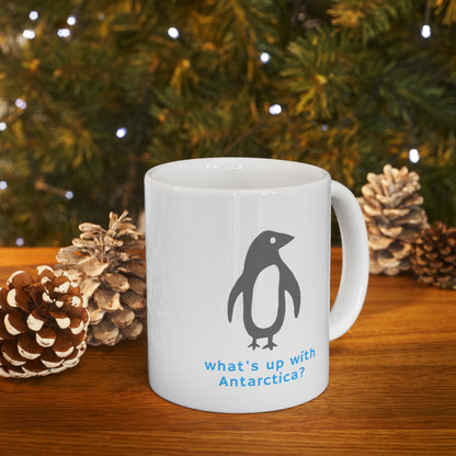 What's Up with Antarctica? Penguin Mug - Mug - Kristine Celestine