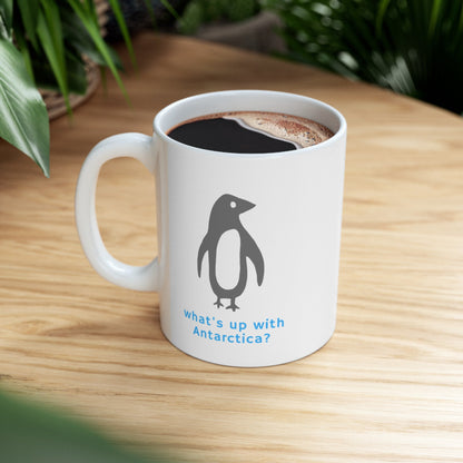 What's Up with Antarctica? Penguin Mug - Mug - Kristine Celestine