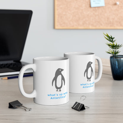 What's Up with Antarctica? Penguin Mug - Mug - Kristine Celestine