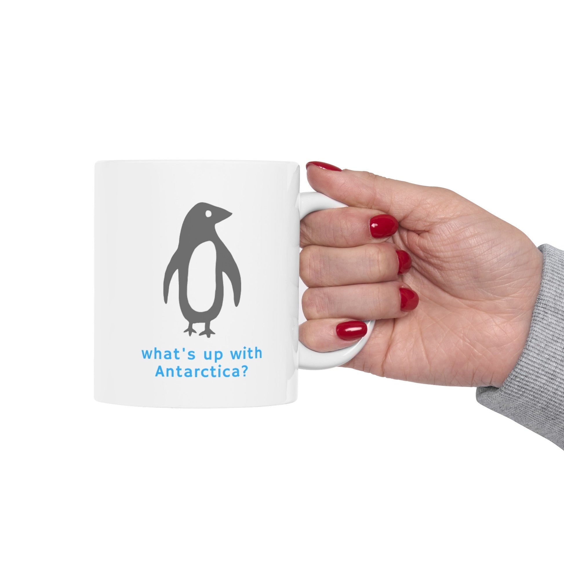 What's Up with Antarctica? Penguin Mug - Mug - Kristine Celestine