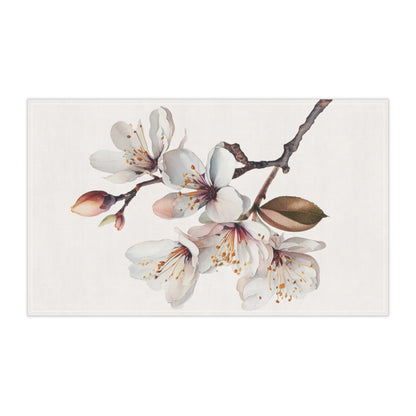 White Blossom Kitchen Towel (vS) - Kitchen Towel - Kristine Celestine